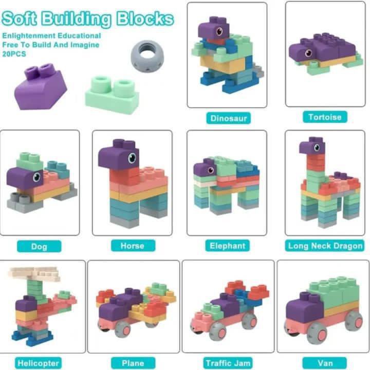 Kids STEM Soft Building Blocks 18M+