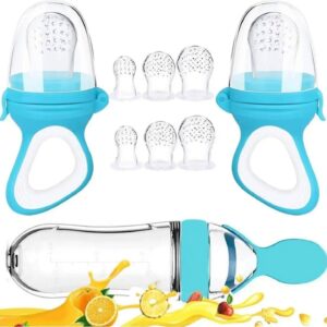 11 Piece Baby Silicone Pacifier Blue
