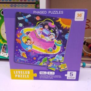 3 in 1 Magnetic Jigsaw Puzzles 155pcs Level 5