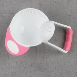2 piece Baby Weaning Mashing Bowls PINK