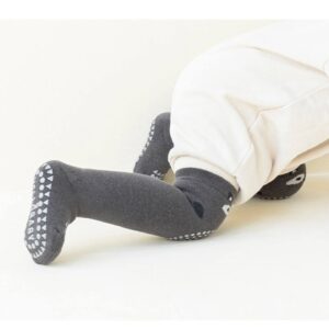 5 Pairs Baby Crawling Antiskid Socks - Solid Medium