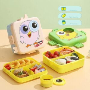 Kids 3D Bento Lunchbox (3) Kids 3D Bento LunchBox Pink Chicken