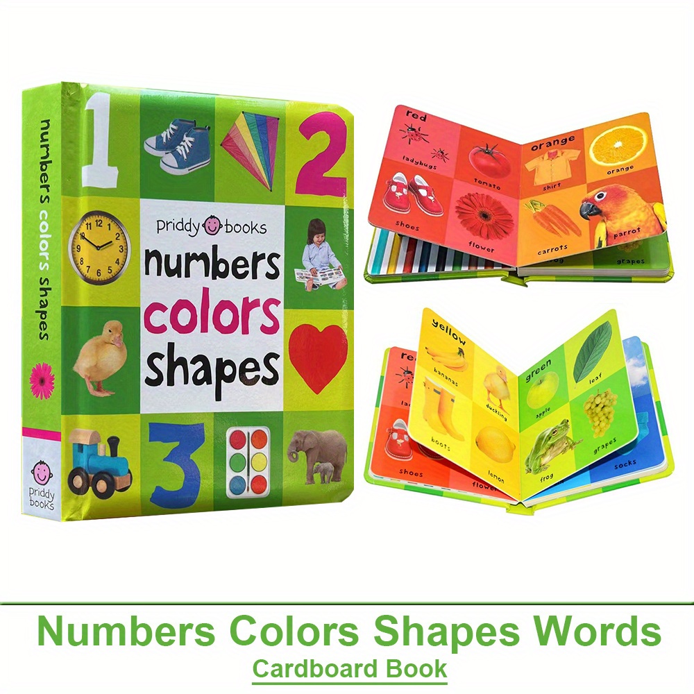 Priddy Baby Numbers, Colors Shapes – Early Learning Board Book for