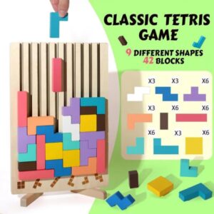 Tetris Wooden Game Tetris Wooden Game