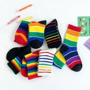 kids Unisex Cotton Rainbow Socks EXTRA kids Unisex Cotton Rainbow Socks EXTRA