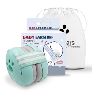 Baby Adjustable Protective Earmuffs 0-5Years Green