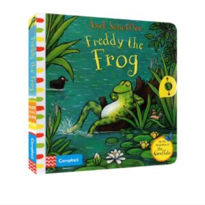 Freddy the Forg Freddy The Frog Push Pull Slide Interactive Toddler Board book by Campbell